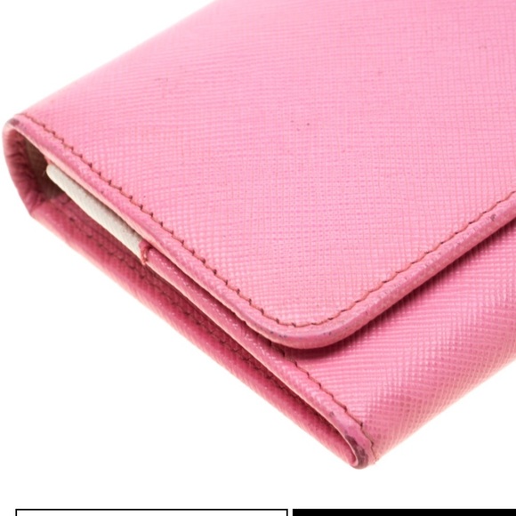NWOT Prada Pink Saffiano Leather Wallet - Picture 3 of 8